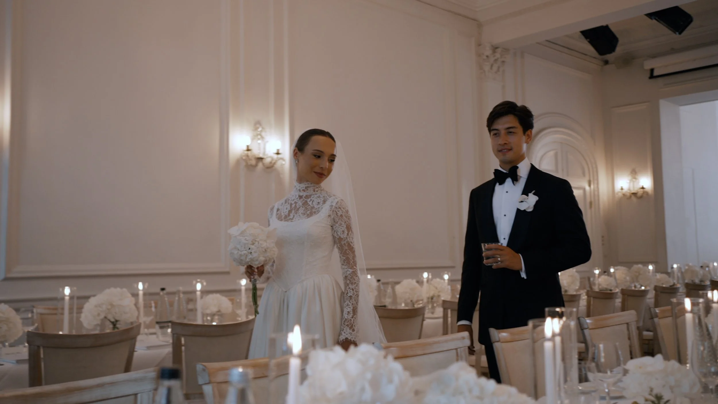 wedding reception at Ognisko restaurant