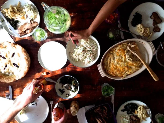 around the table