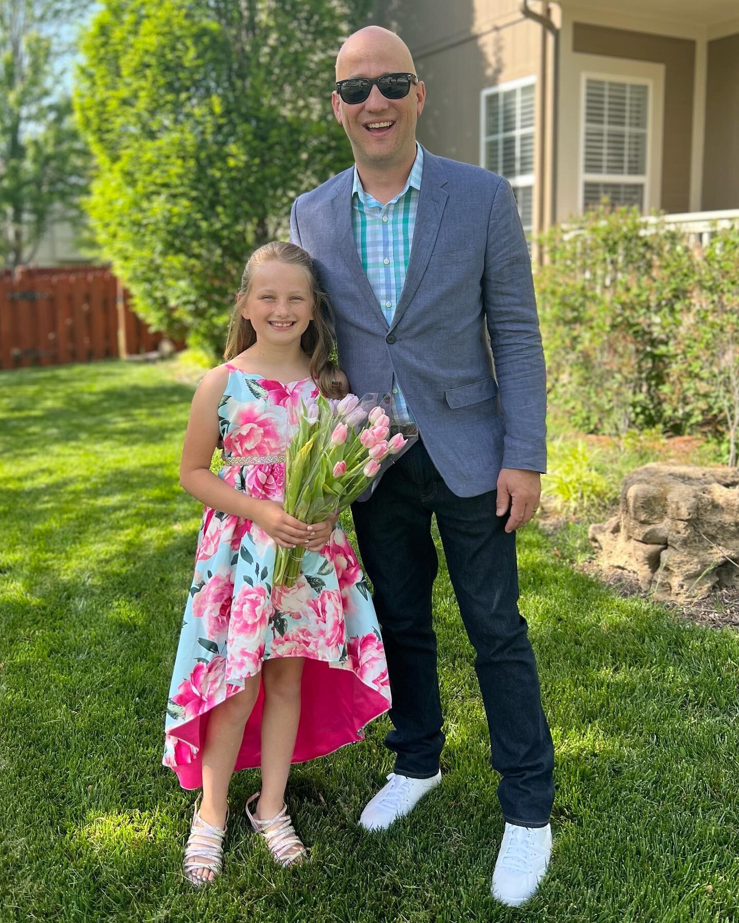 ✨Daddy Daughter Dance✨The bond these two have is so special! Date at Gracie&rsquo;s favorite fancy restaurant and then off to the dance! 

Also, when you can&rsquo;t find an overlay patch for her #dexcom that matches her dress - Mom custom makes one 