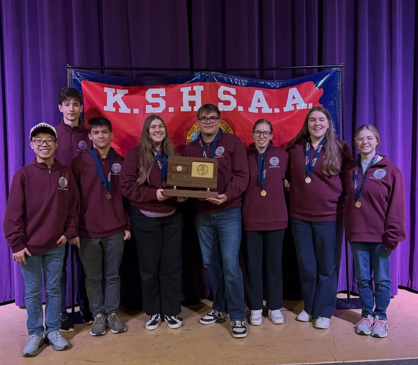 And that&rsquo;s a wrap. What a finish to High School Scholar&rsquo;s Bowl for Caleb. 

HCA battled it out for a 3rd place finish at Kansas 3A State! And they were the only team to win a match against the champions all day! 

What a joy to watch him 