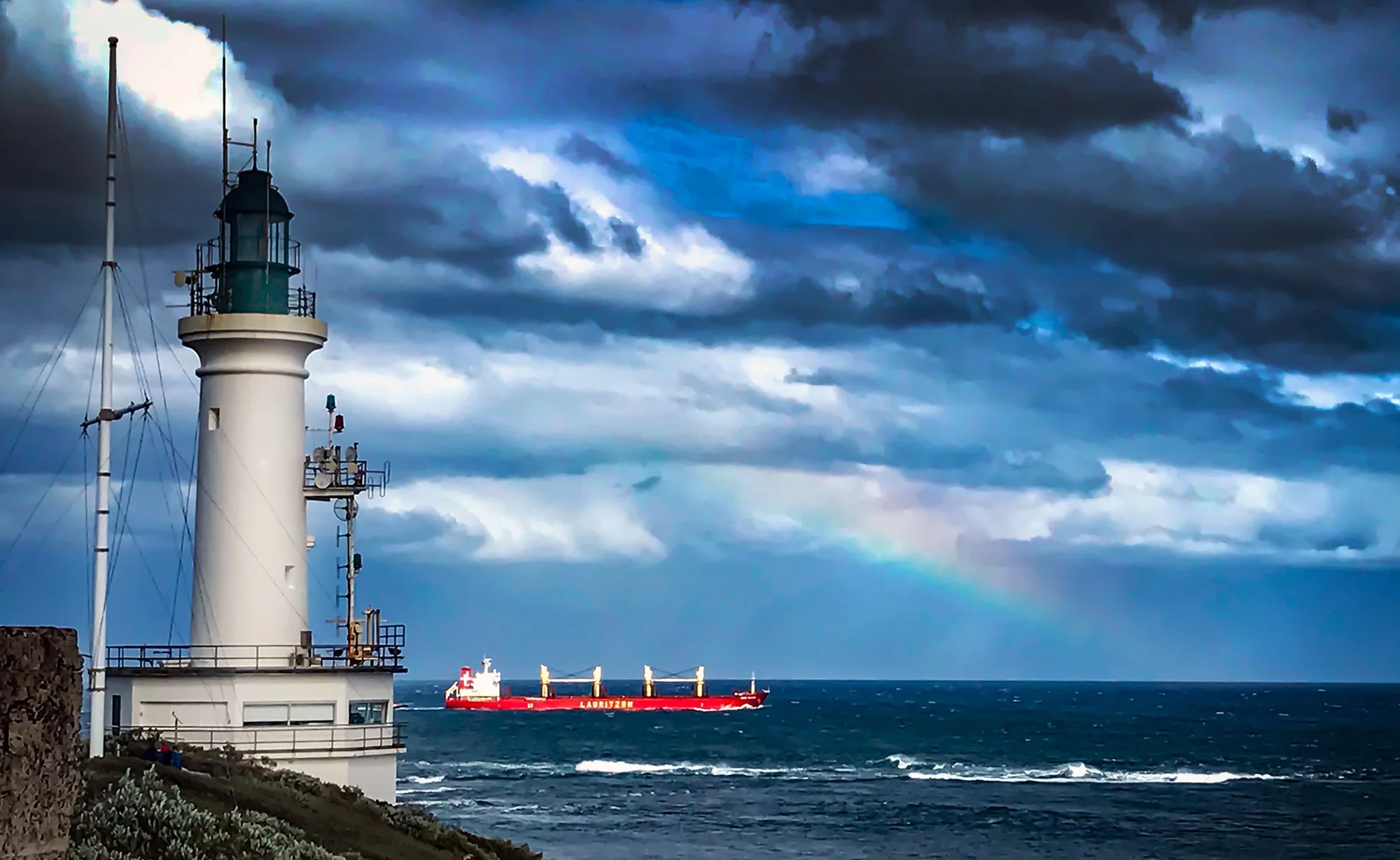 Lighthouse & Ship