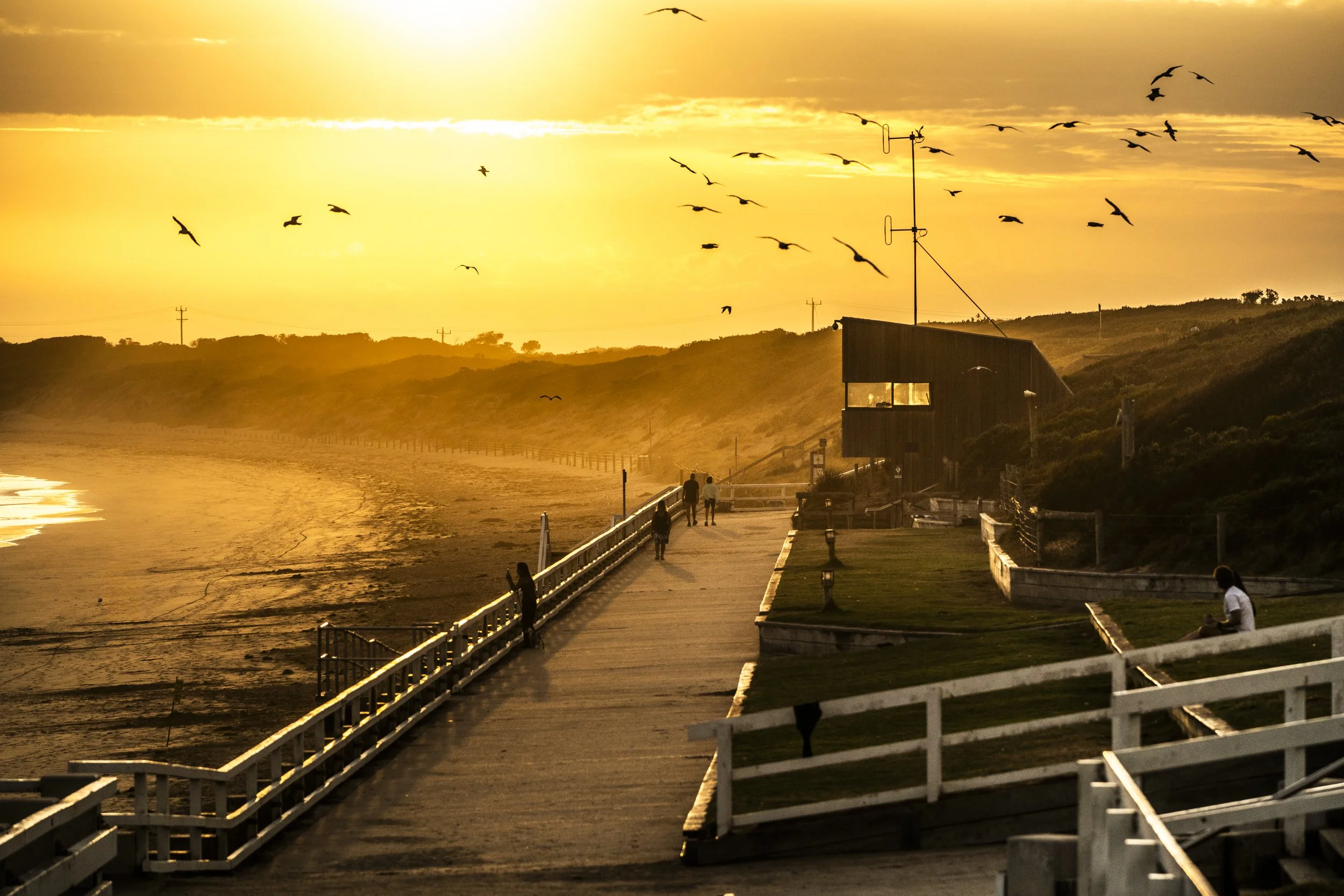 Ocean Grove Main Beach Sunset