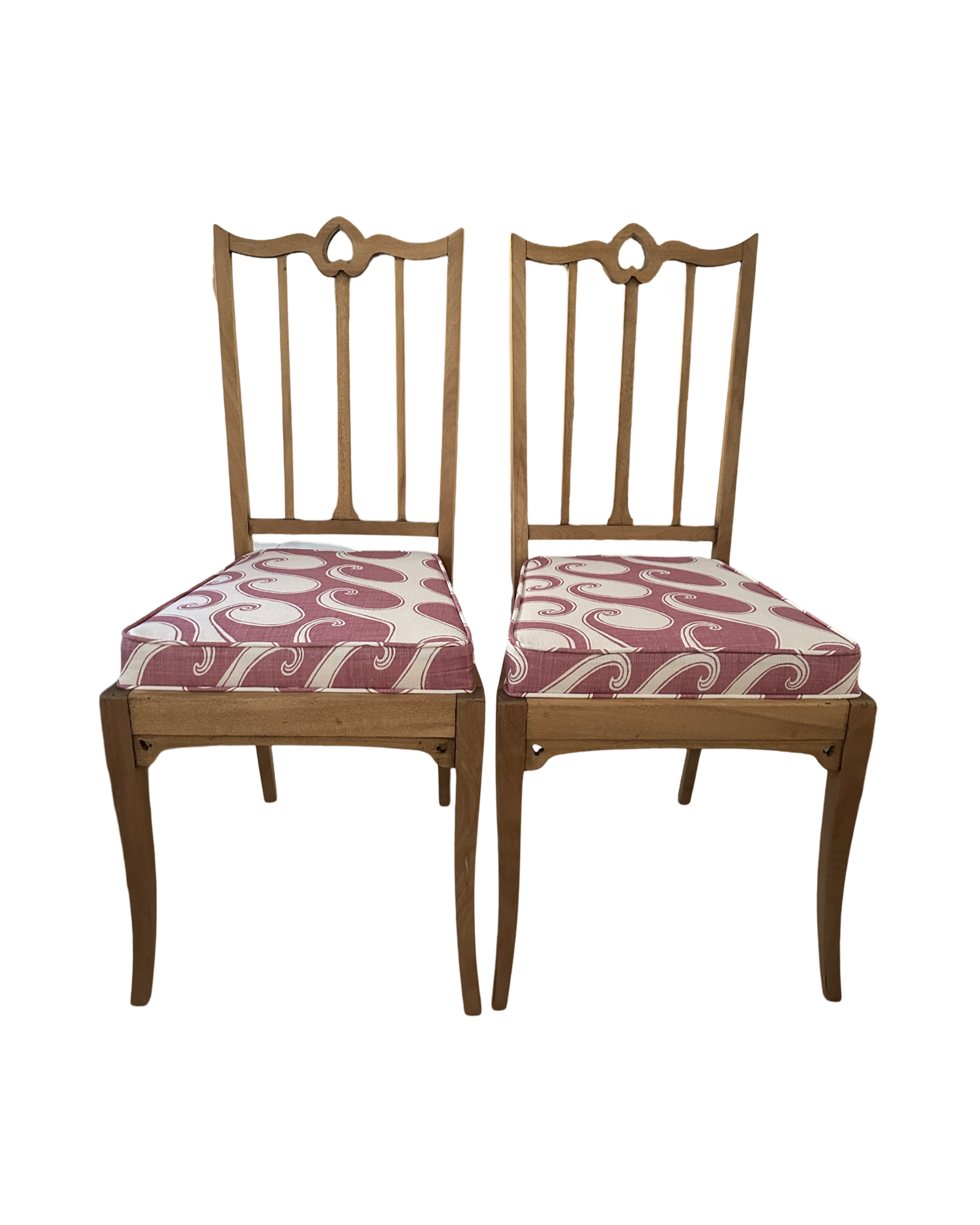 Art Deco Upholstered Occasional Chairs Pair