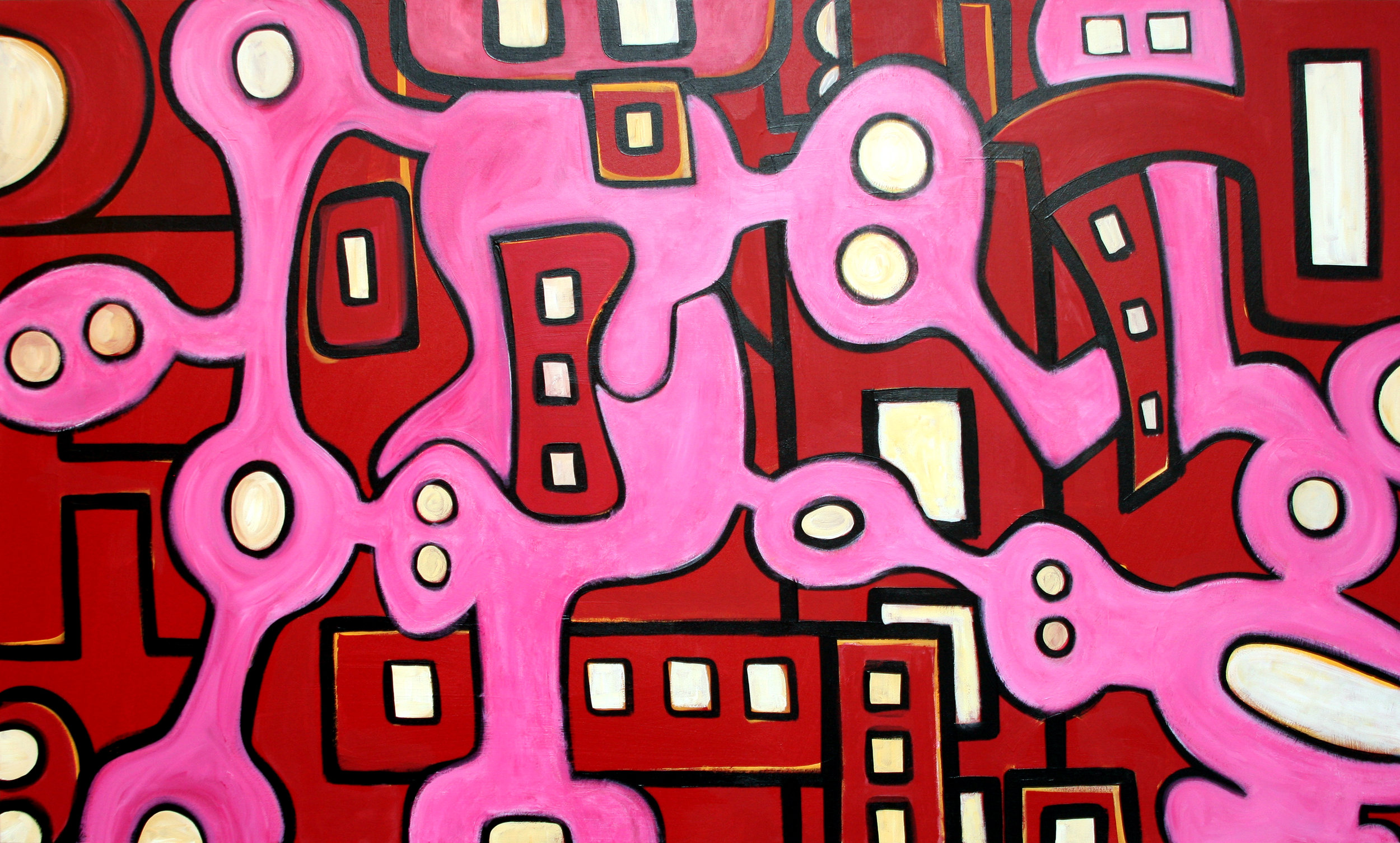 Inertia in Motion in Red and Pink, 2003