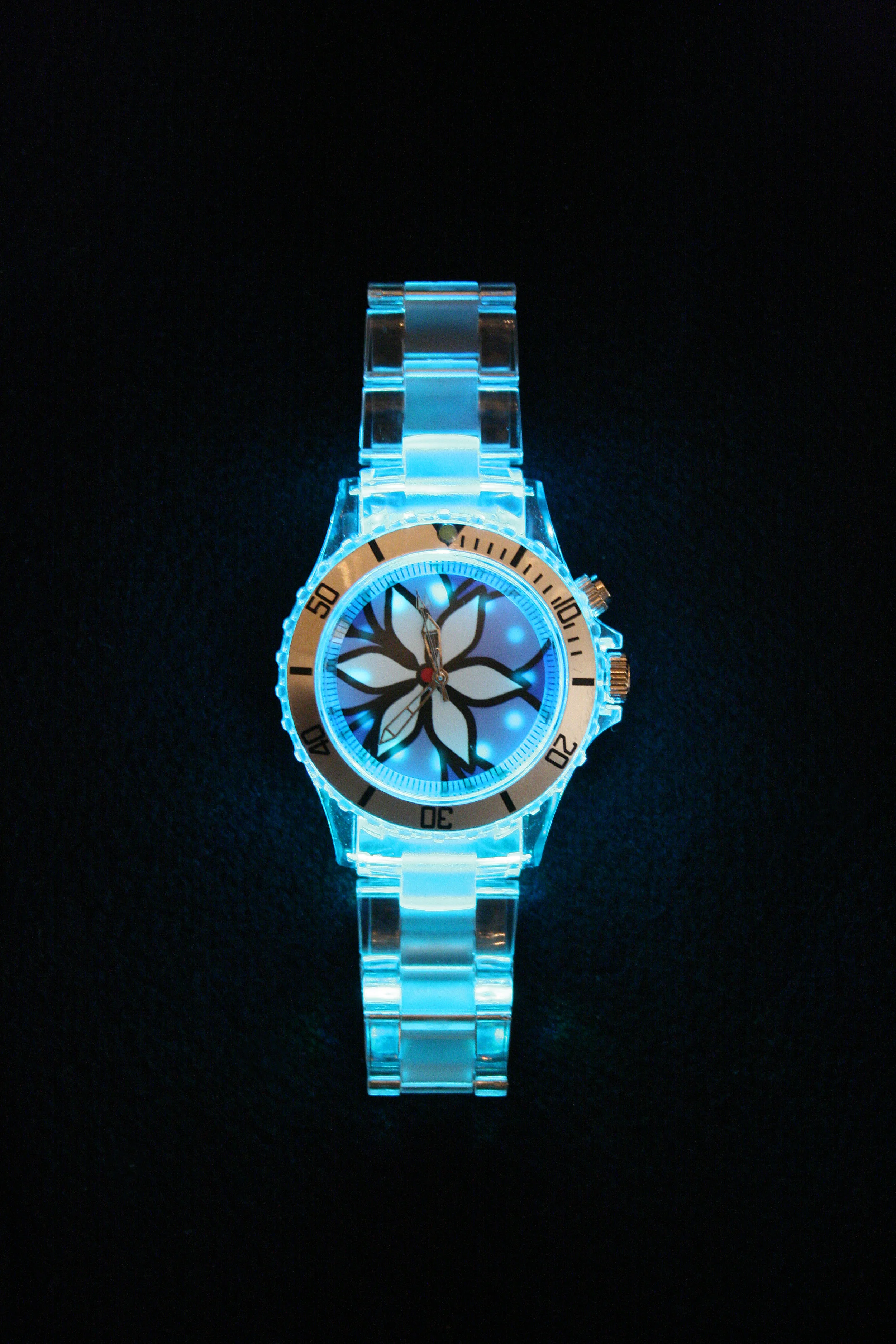 Back Lit Floral Watch, (detail) 2007
