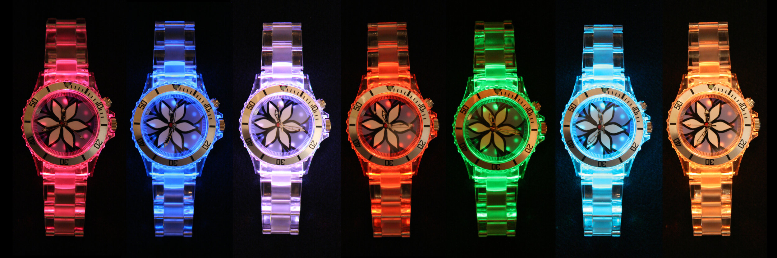 Back Lit Floral Watches, 2007