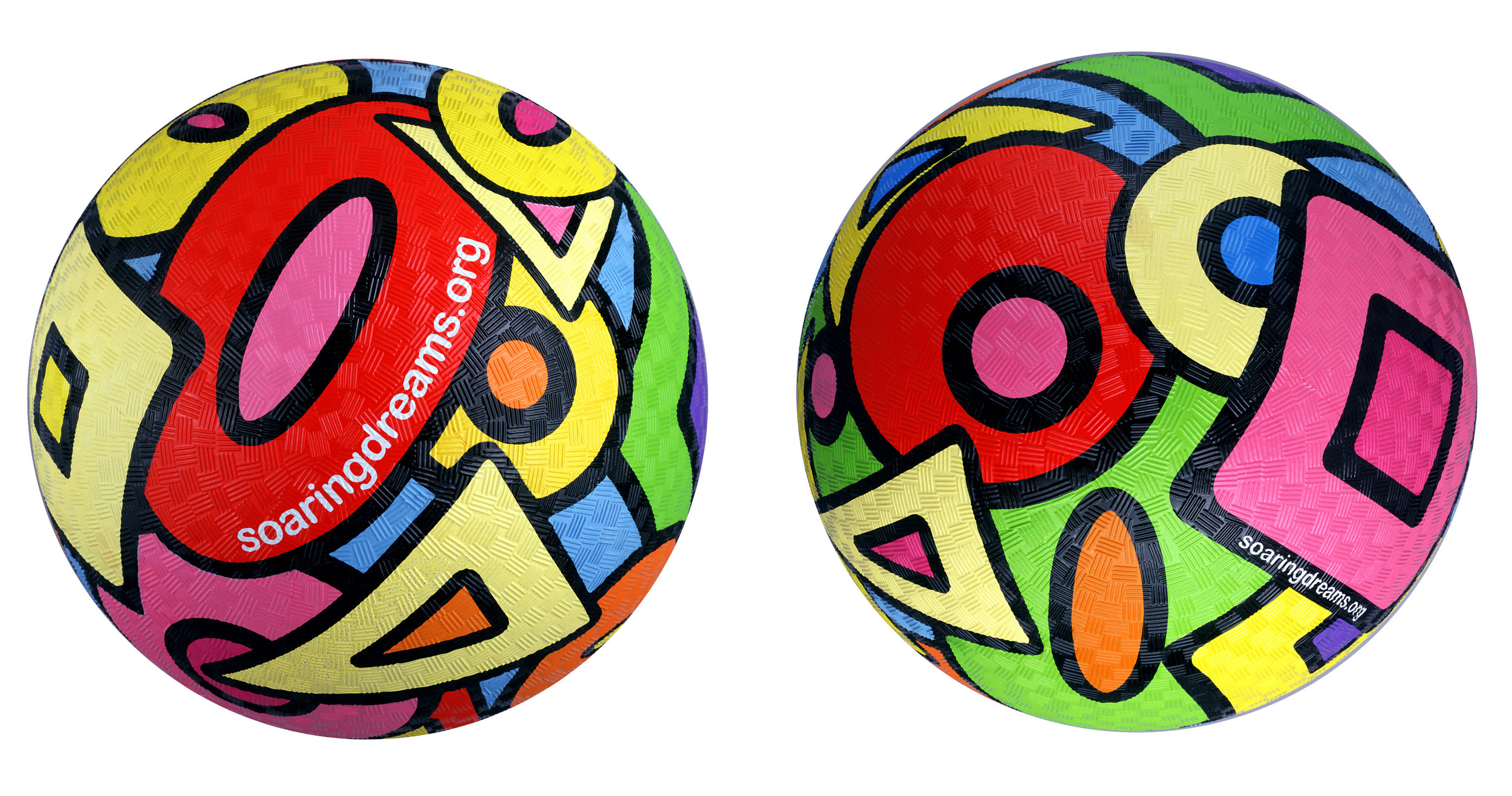 Rubber Playground Ball with No Repeat Pattern, 2006