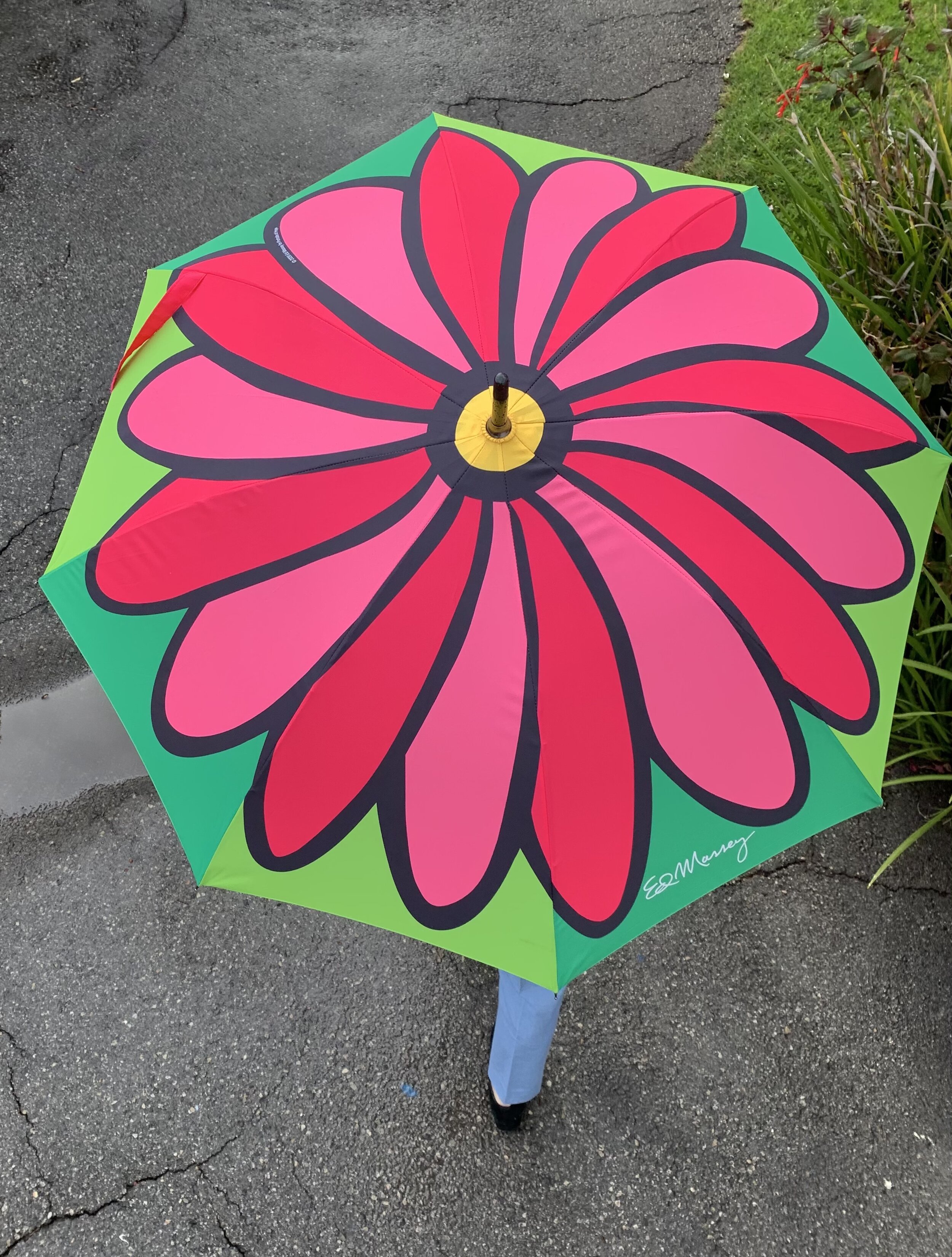 Pink, Sixteen Petal Floral Umbrella, 2020