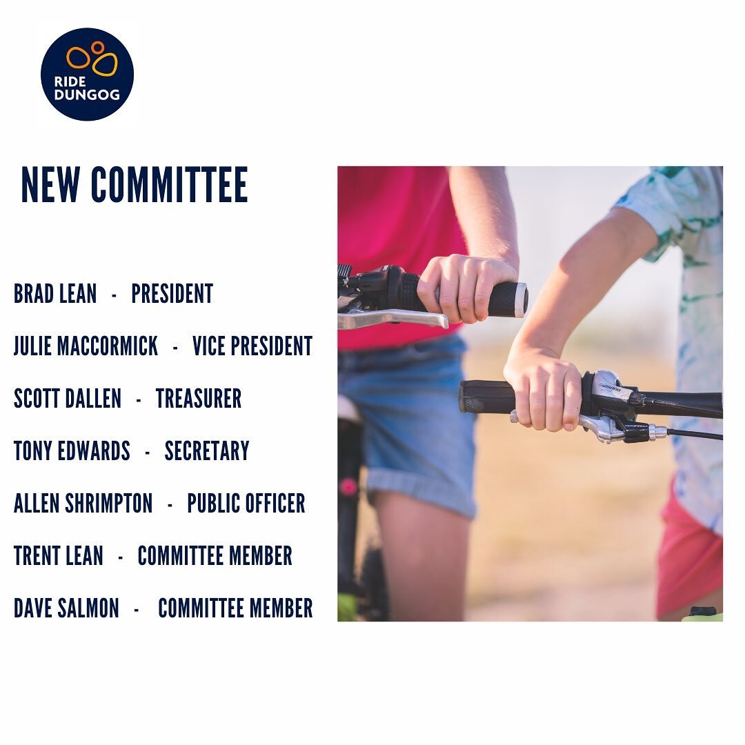 We have new hands on the wheel and are thrilled to welcome our Committee to our community. 

Brad Lean - President. Julie MacCormick - Vice President. Scott Dallen - Treasurer. Tony Edwards - Secretary. Allen Shrimpton - Public Officer - Trent Lean -