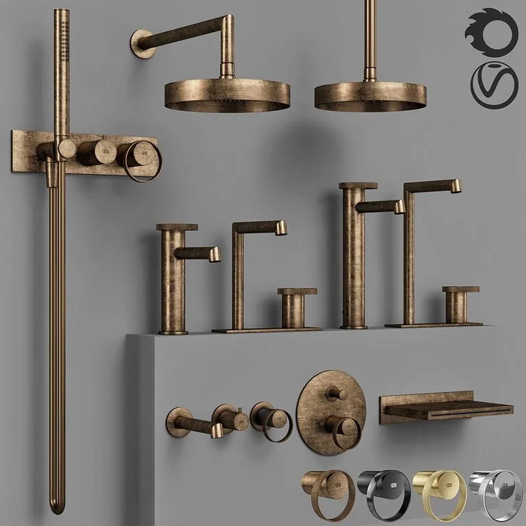 Official UK Stockist Gessi Anello Bathroom Collection Taps