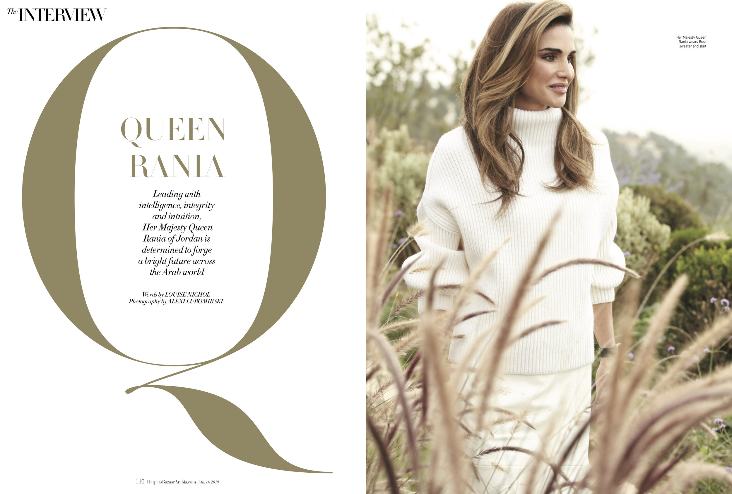 Queen Rania of Jordan, March 2019