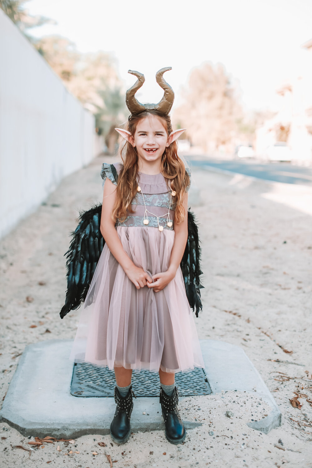 DIY Young Maleficent costume 