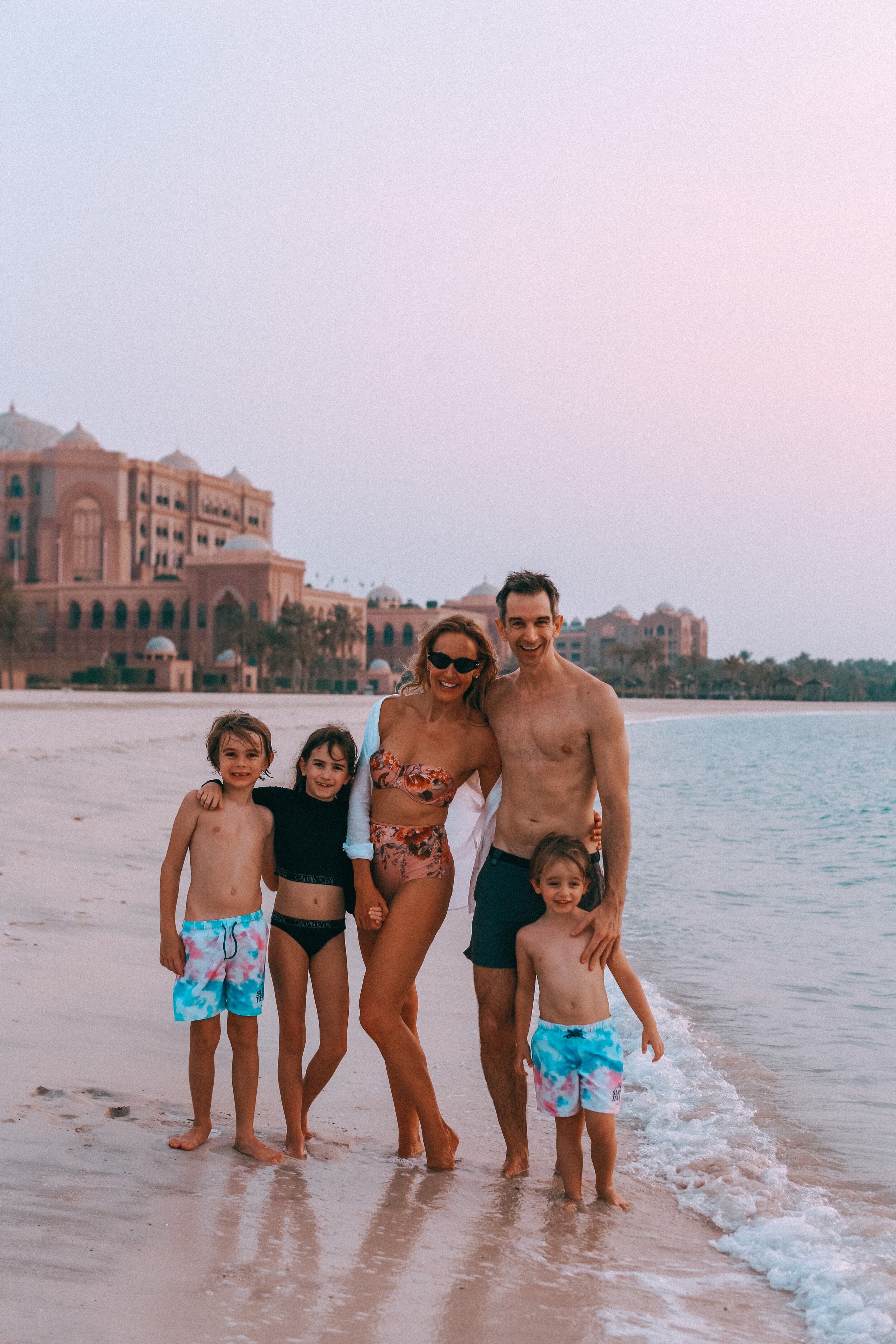 The sun sets on our family staycay at Emirates Palace