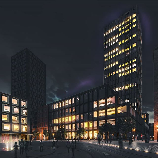 Dahlerup T&aring;rn @Carlsbergbyen by night

#carolinehus #bryggernesplads #vesterbro #k&oslash;benhavn
#3d #Architectural #Visualization. #Denmark #Rendering #archviz #3dsmax #vray #vrayrender #cgi #itoo #adobe