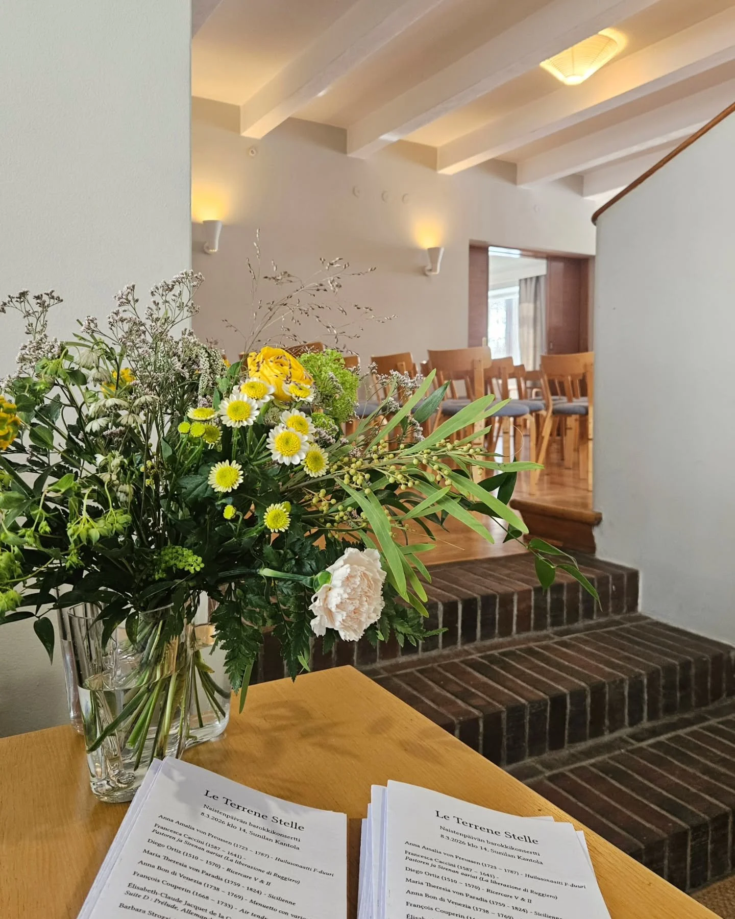 Kantolassa valmistaudutaan parhaillaan naistenp&auml;iv&auml;n konserttiin 💐 
Konsertti alkaa klo 14.00 ja lippuja saa my&ouml;s ovelta! 
Liput 10 &euro;

Barokin naisten teoksista koottu ohjelmisto soi Aino ja Alvar Aallon Sunilan tehtaanjohtajan t