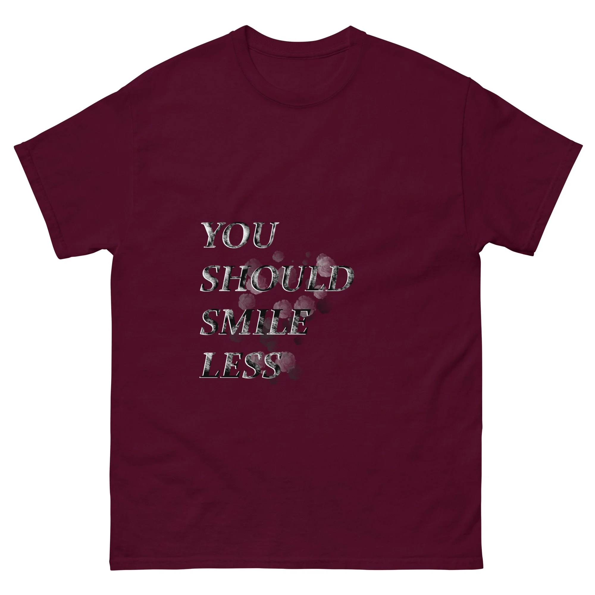mens-classic-tee-maroon-front-65ef8e4686397.jpg