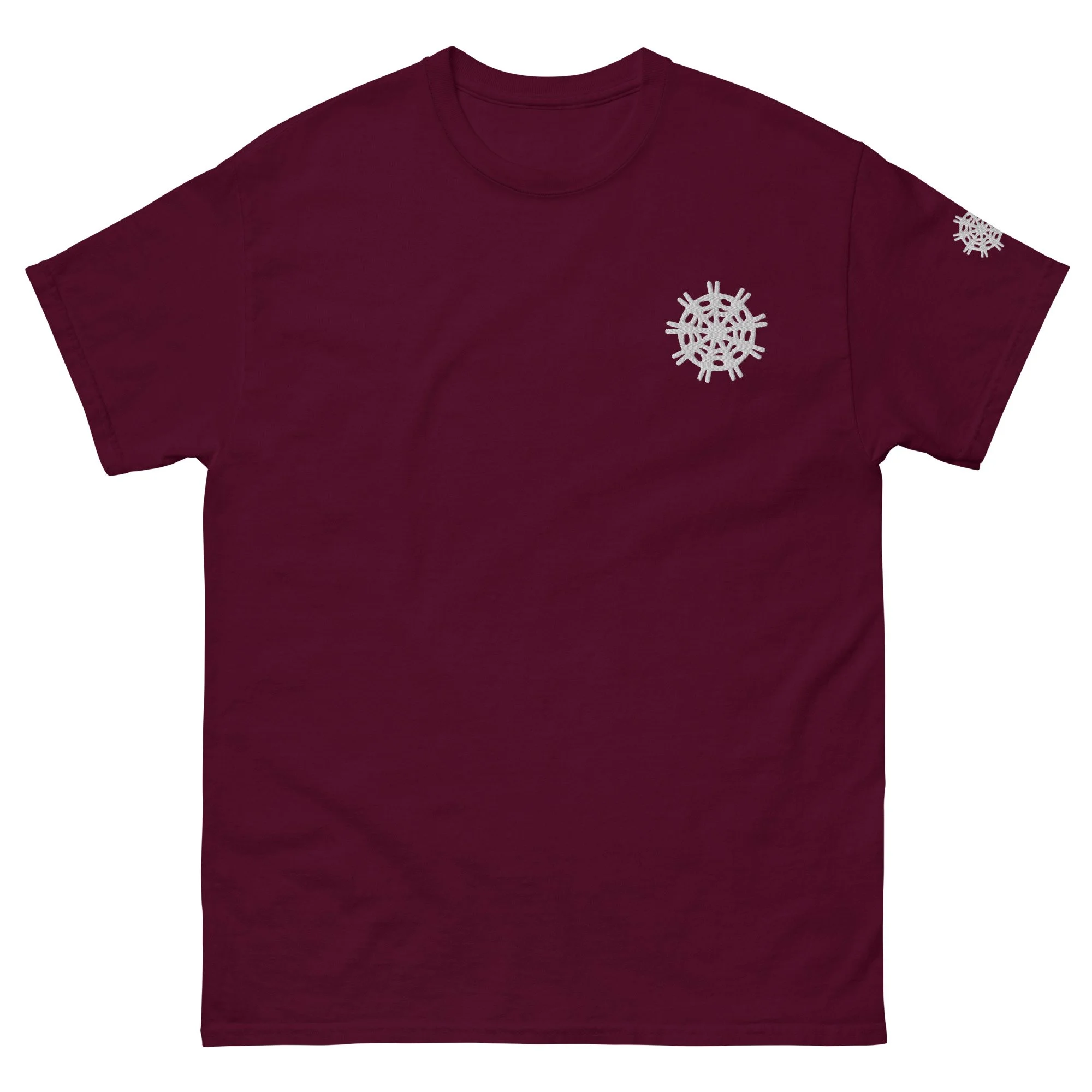 mens-classic-tee-maroon-front-6612ad1f6f65a.jpg