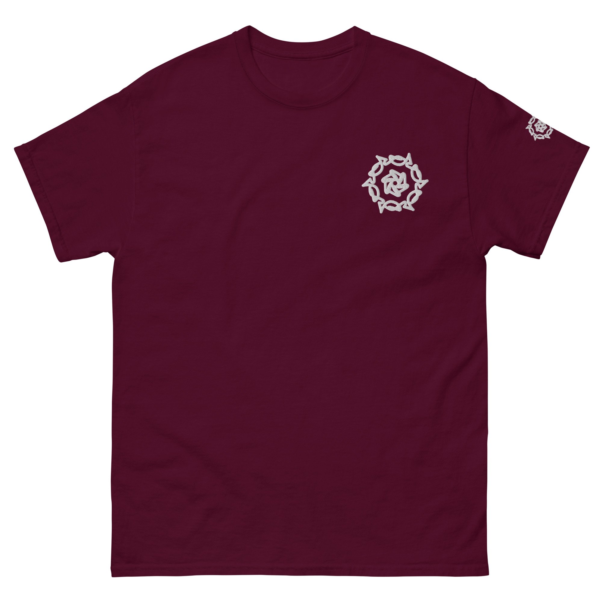 mens-classic-tee-maroon-front-6612ad6d880c1.jpg