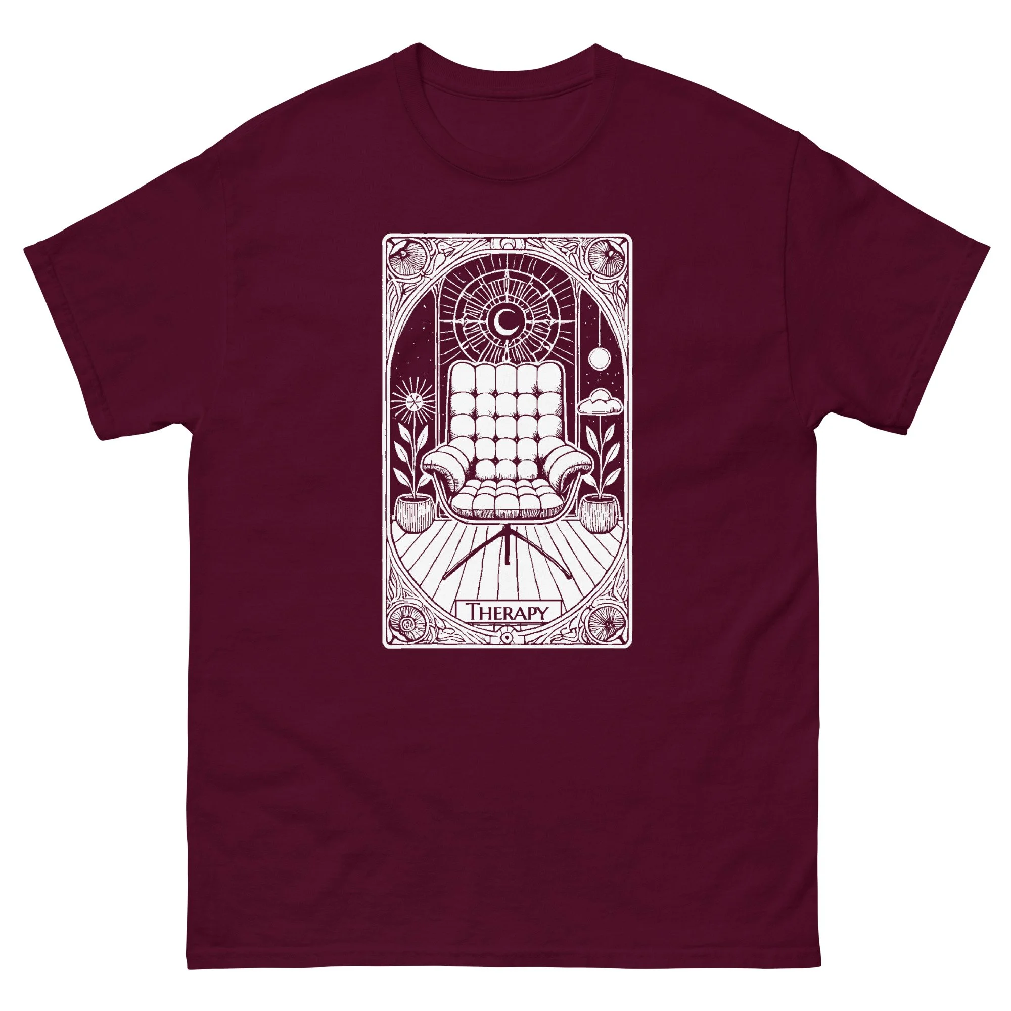 unisex-classic-tee-maroon-front-670426b1def85.jpg