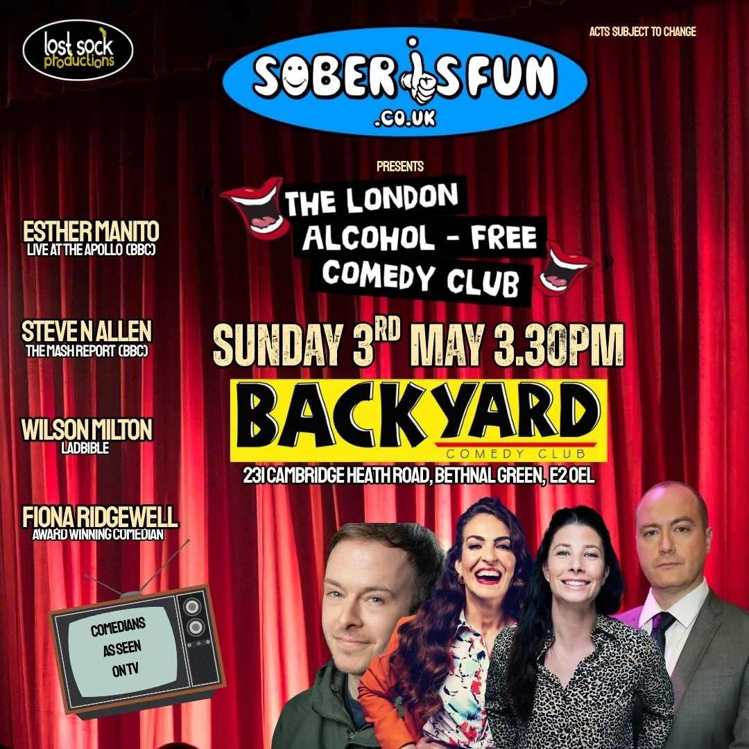 The London Alcohol-Free Comedy Club |  May Bank Holiday Special 