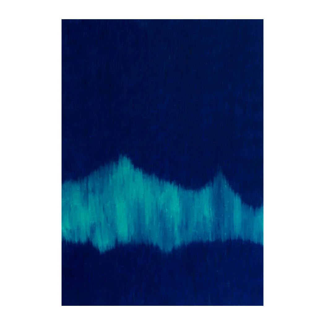 Polarnacht #3 / Wachspastell auf Papier / 297 x 420 mm / 2019