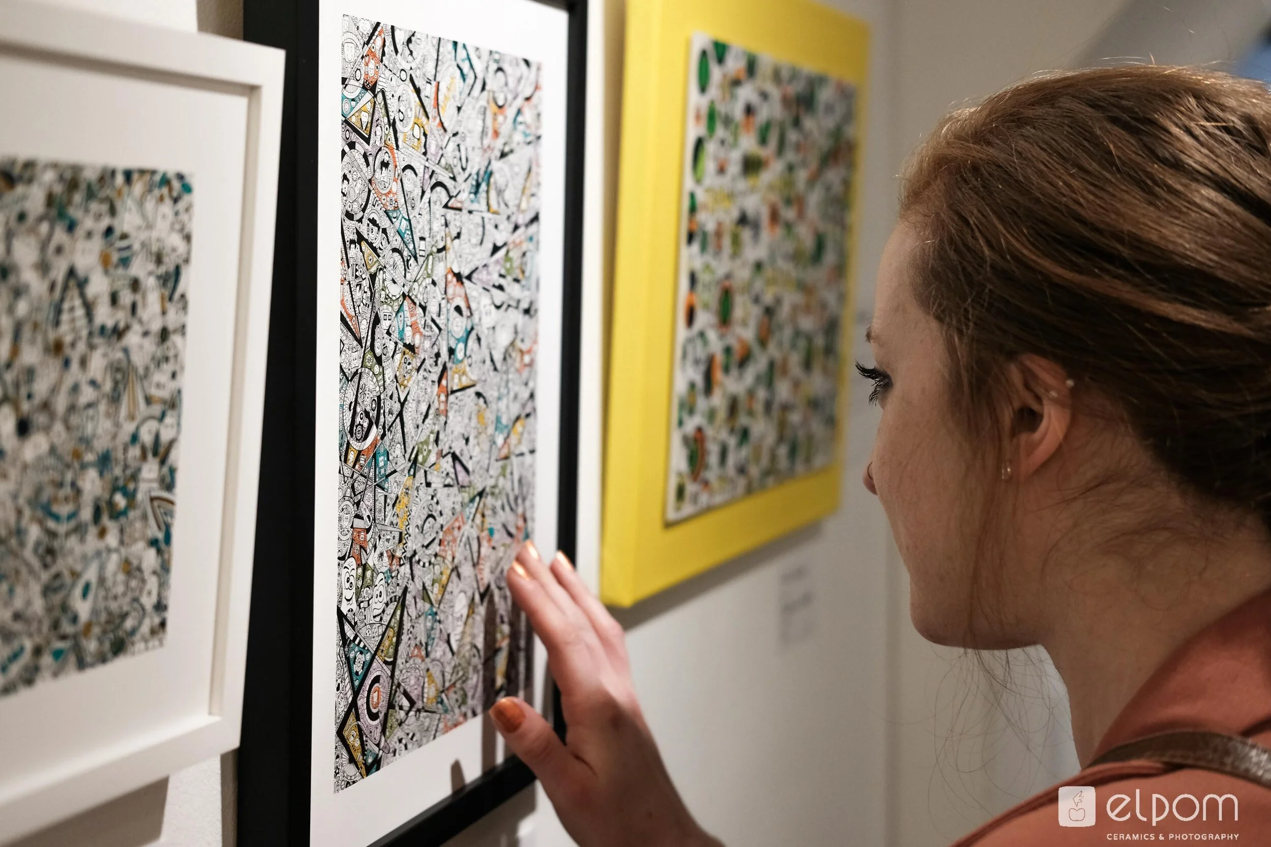 Vernissage: Neun 2018. Illustrationen von Andreas Handgruber (photo: elpom)