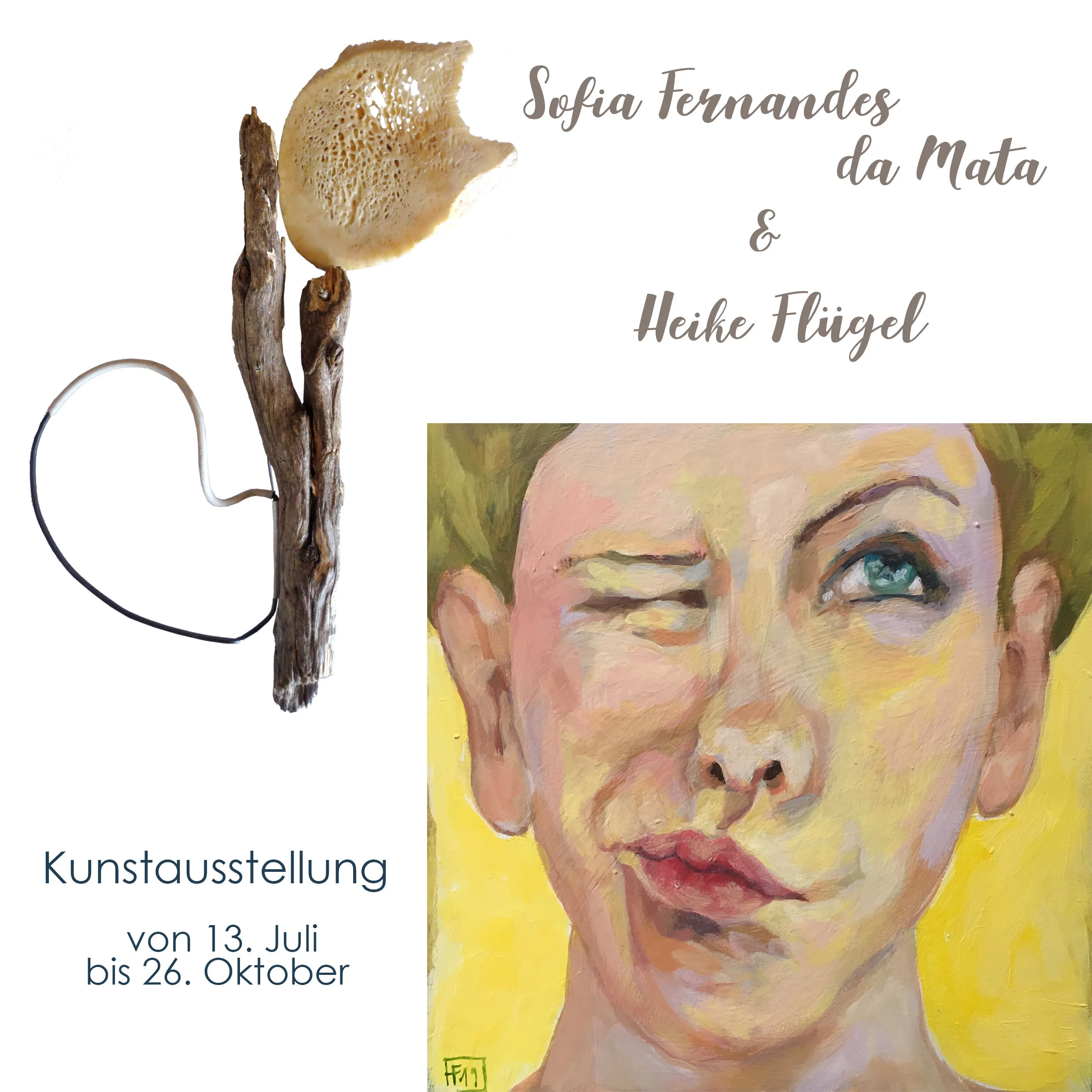 Einladung Kunstausstellung: Sofia Fernandes da Mata & Heike Flügel