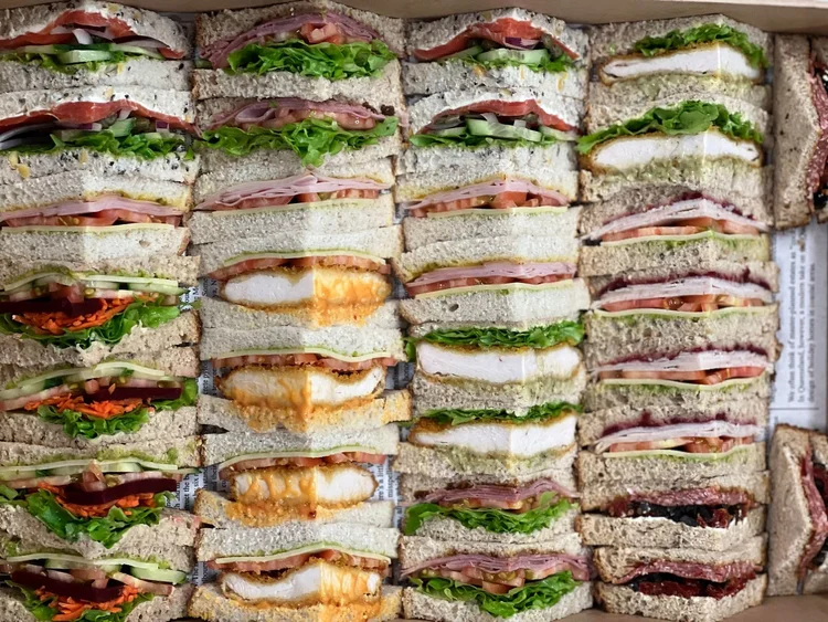 Silverwater Catering freshly prepared sandwich platter