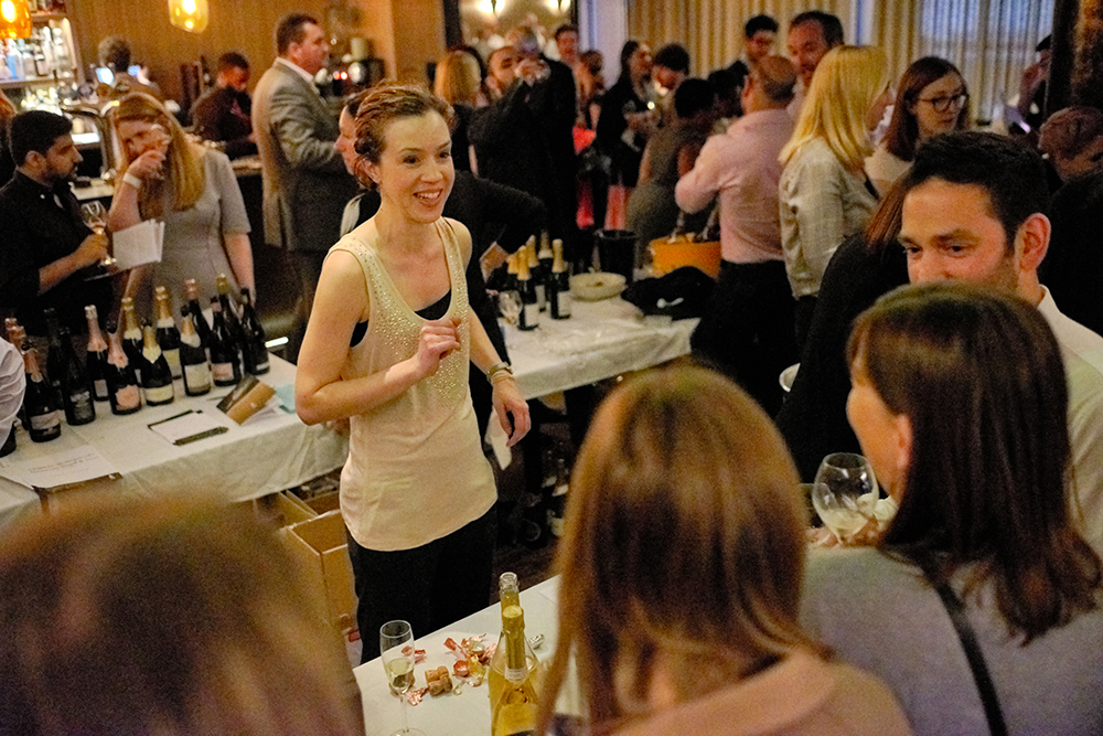  The Gang’s own Ines Salpico very happy to be pouring some of the ultimate stars of the event: Champagne Ayala, Bollinger Rose and Klein Constantia 