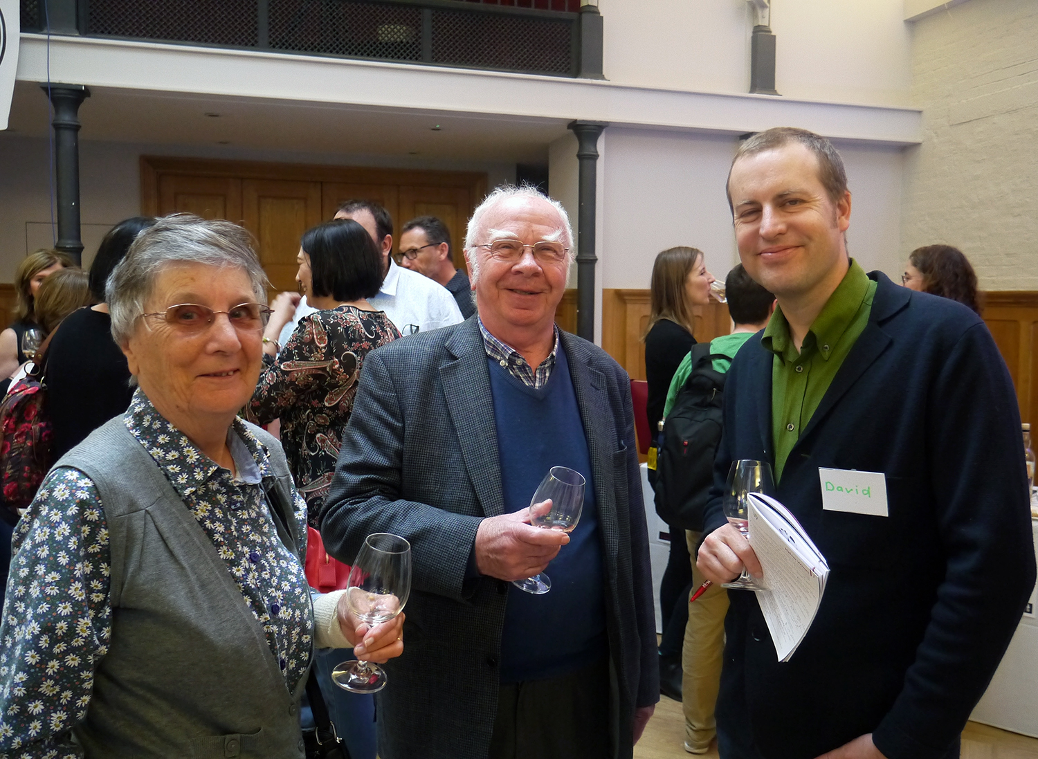 The Wine Gang’s David Williams with two of our most faithful guests