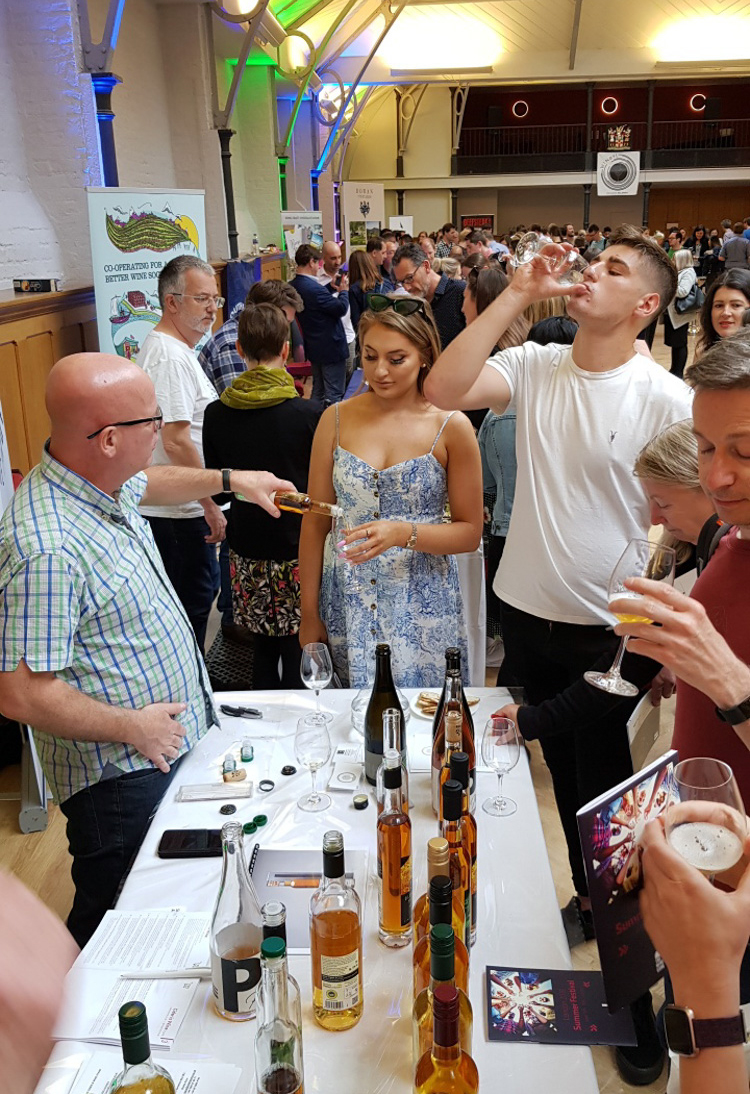  Is Cider Wine?? Alistair Morrell making a case for it at his Cider is Wine table 