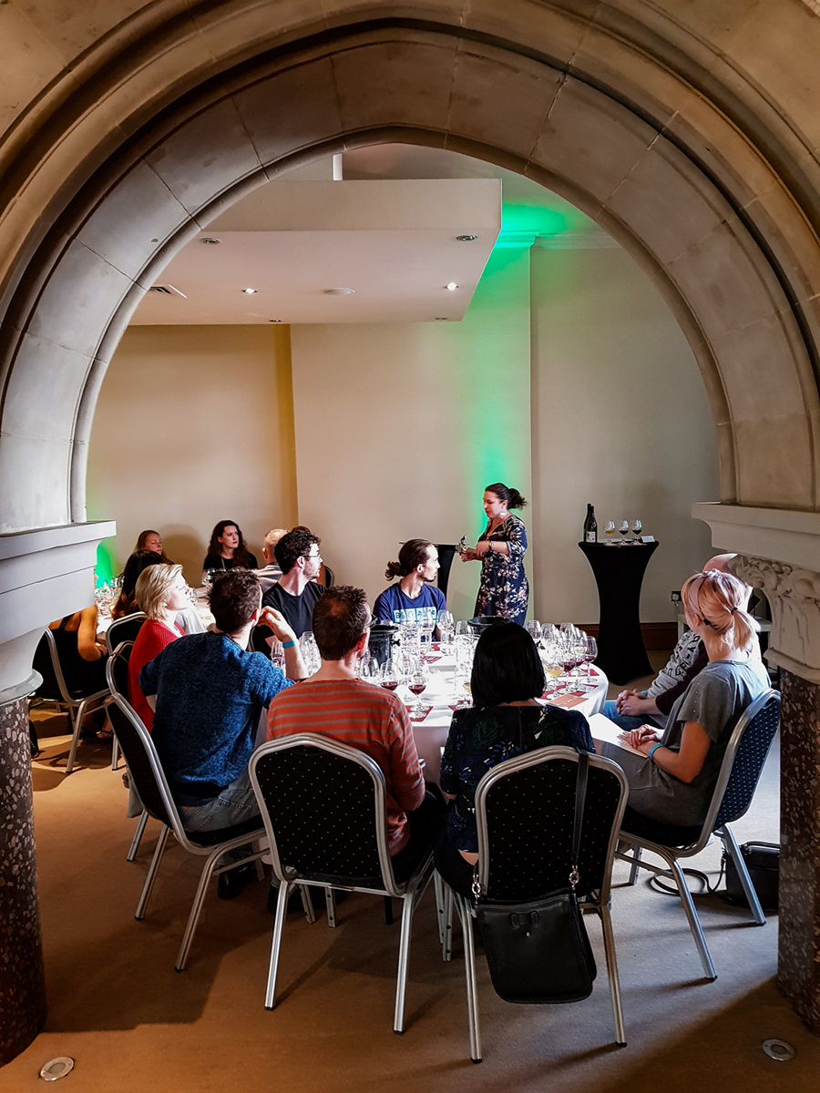 Laura Kent, from Yorkshire Wine School, leading her much anticipated Natural Wine masterclass