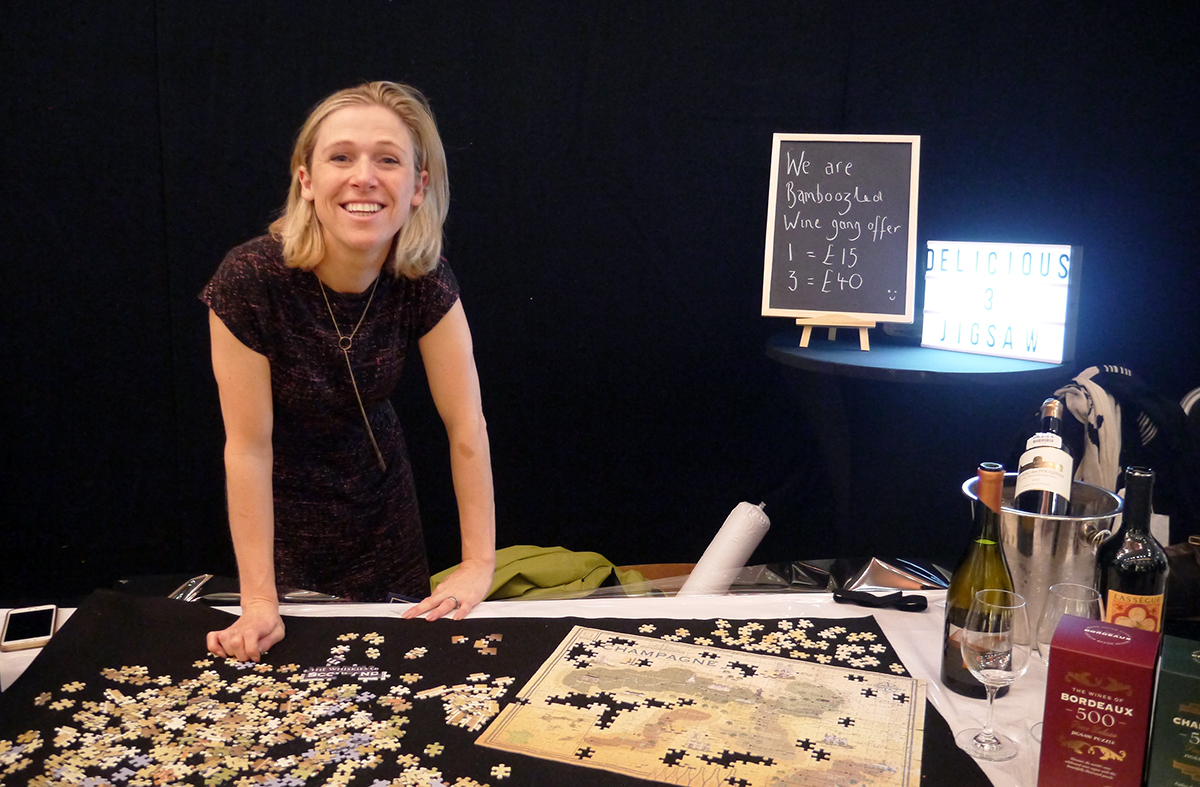 Getting Bamboozled? Yes!! Rebecca Gibb MW presenting her fun and informative wine map puzzles