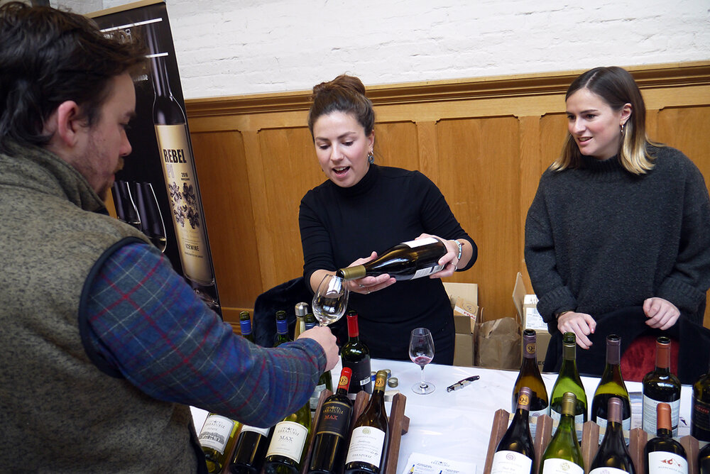  Some of the best Chilean wines being poured at Errazuriz’s stand.  