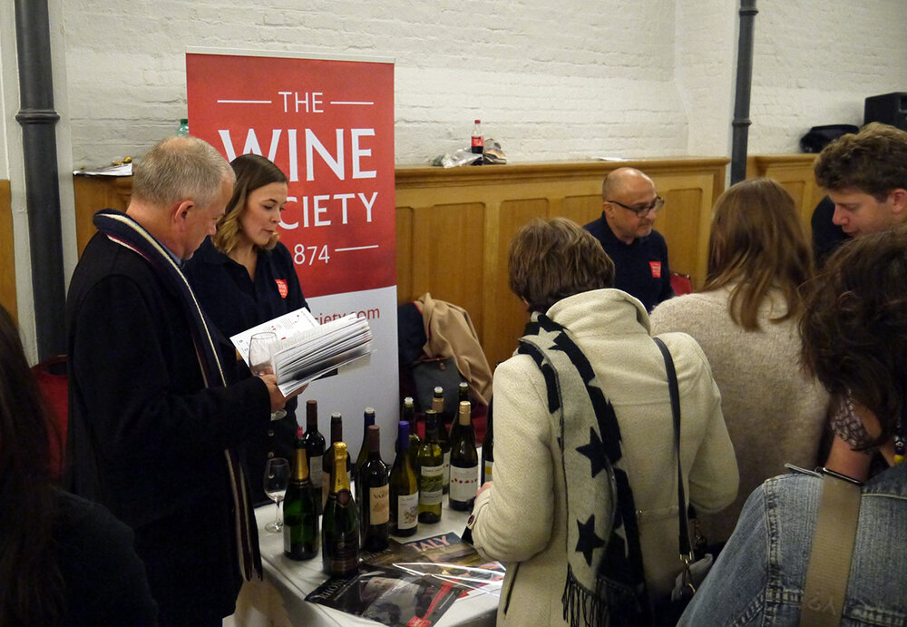  Another of the event’s highlights (as ever): The Wine Society’s stand with its varied and precise selection 