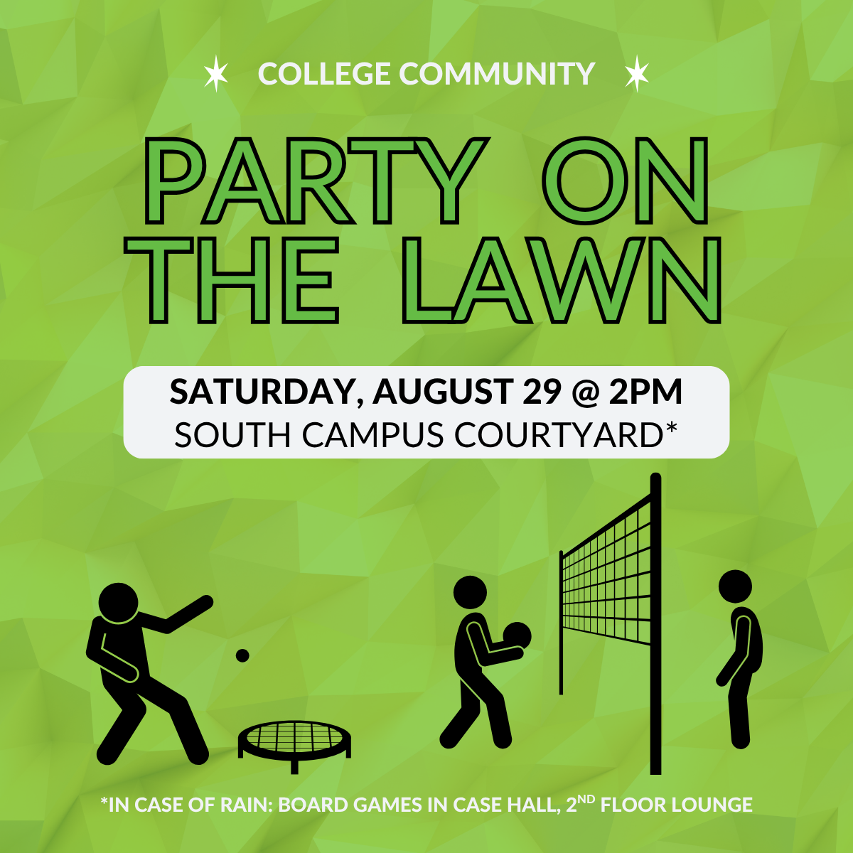 College Community: Party on the Lawn