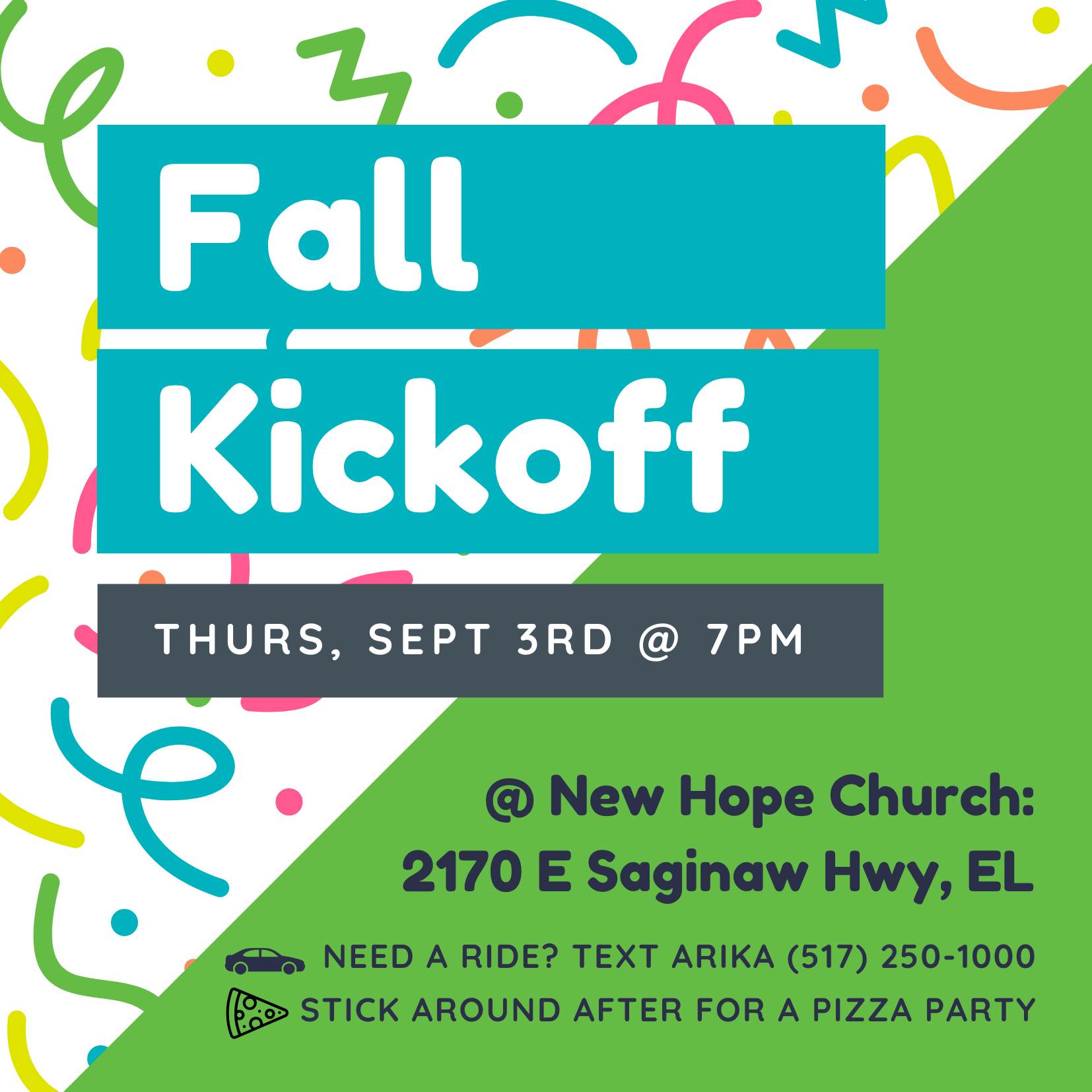 GreenHouse Fall Kickoff