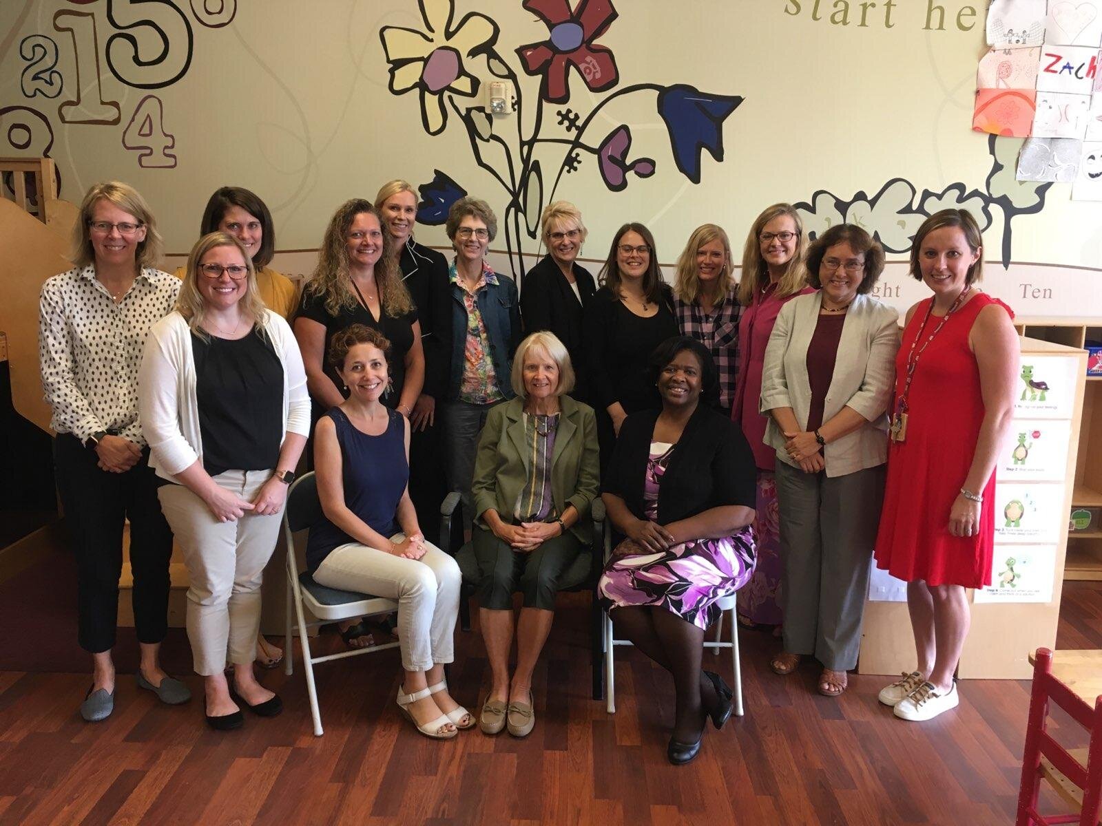  Wisconsin First Lady Kathleen Evers (seated, center) met with State Superintendent Stanford Taylor, Dept. of Children and Families Policy Initiatives Advisor Fredi Bove, Director of the Office of Children’s Mental Health Linda Hall, WI-AIMH Executiv