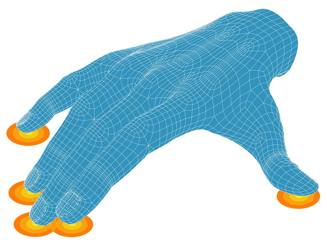 Hand sensor graphic