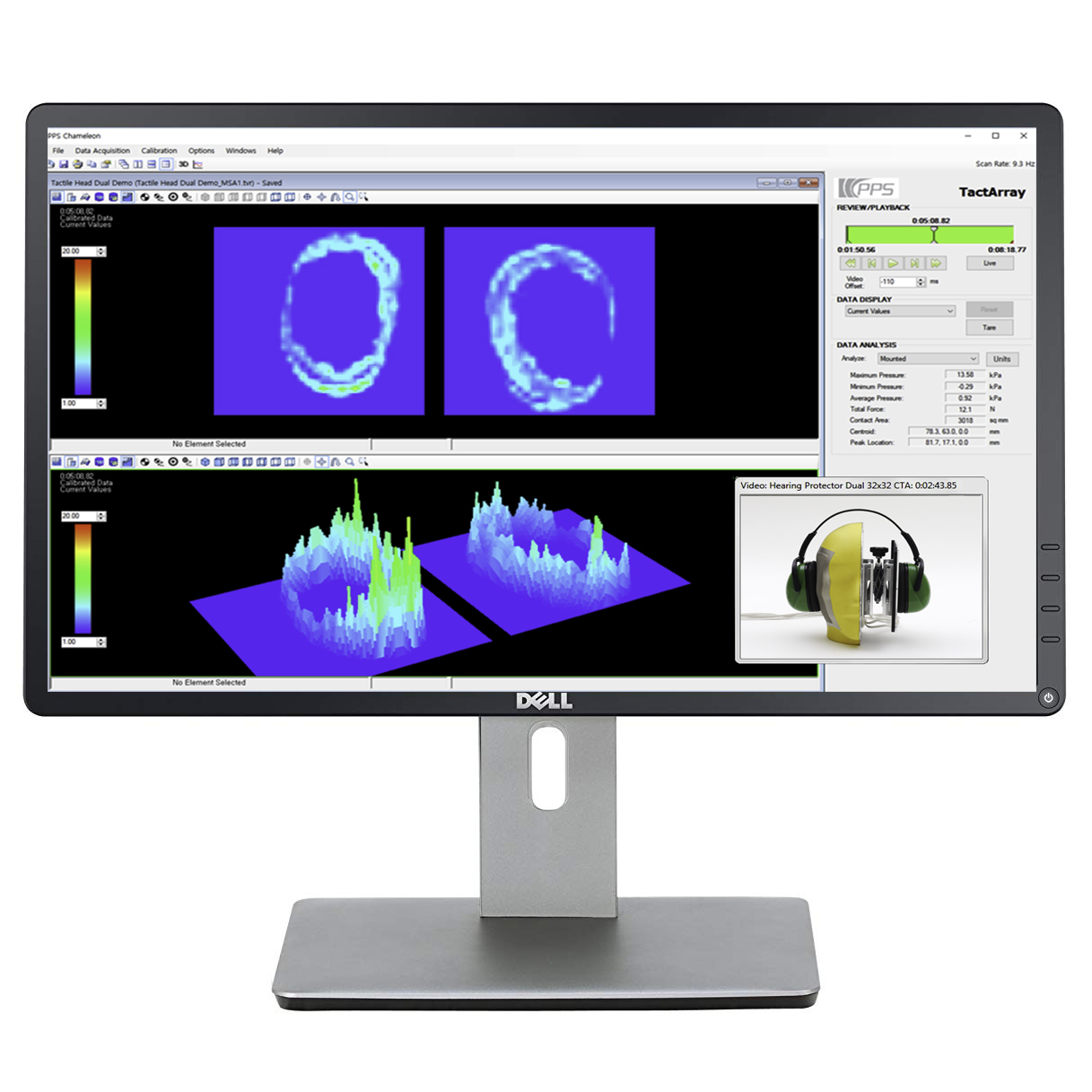 chameleon pressure visualization software used for our pressure sensor systems