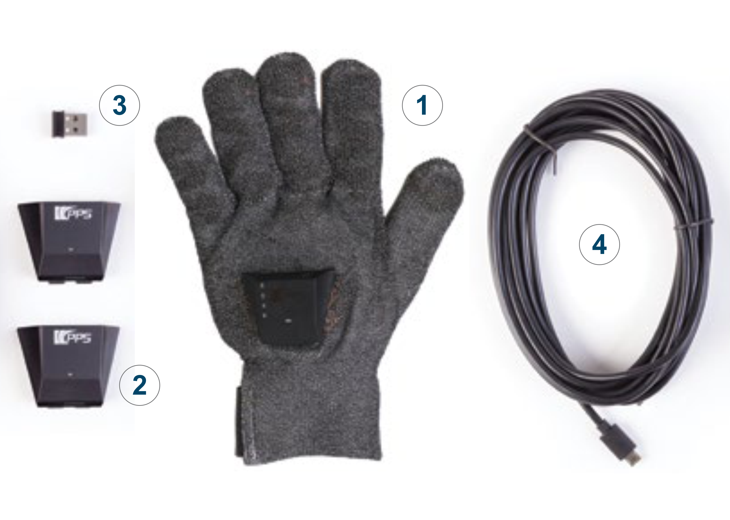 Tactile Gloves Sensor System Components
