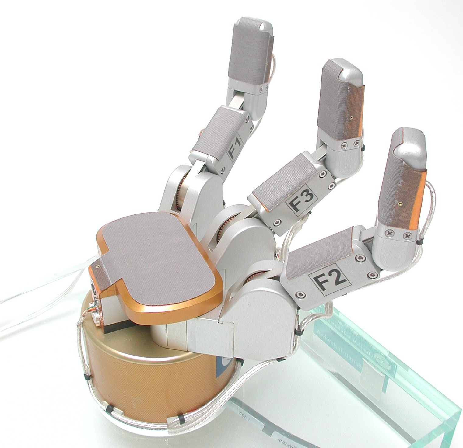 Robotic arm gripper with integrated PPS tactile sensors