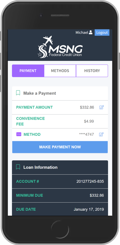 Make a Payment — MS National Guard FCU