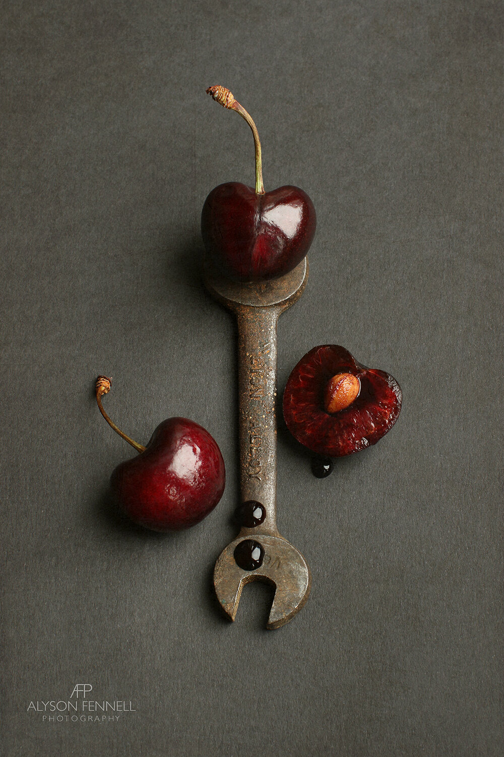 Cherries and Vintage Spanner