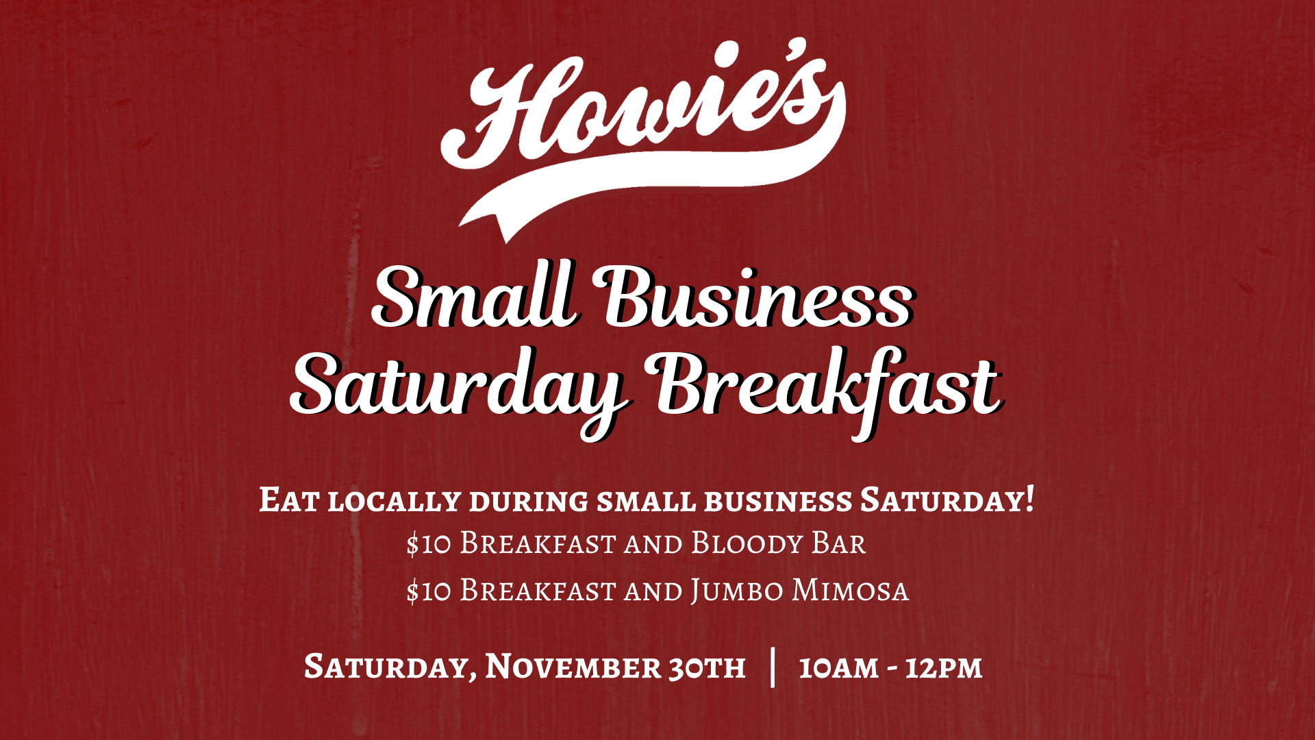 Small Business Saturday Breakfast