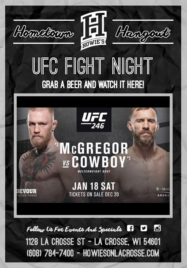 UFC 246 Showing: McGregor vs. Cowboy