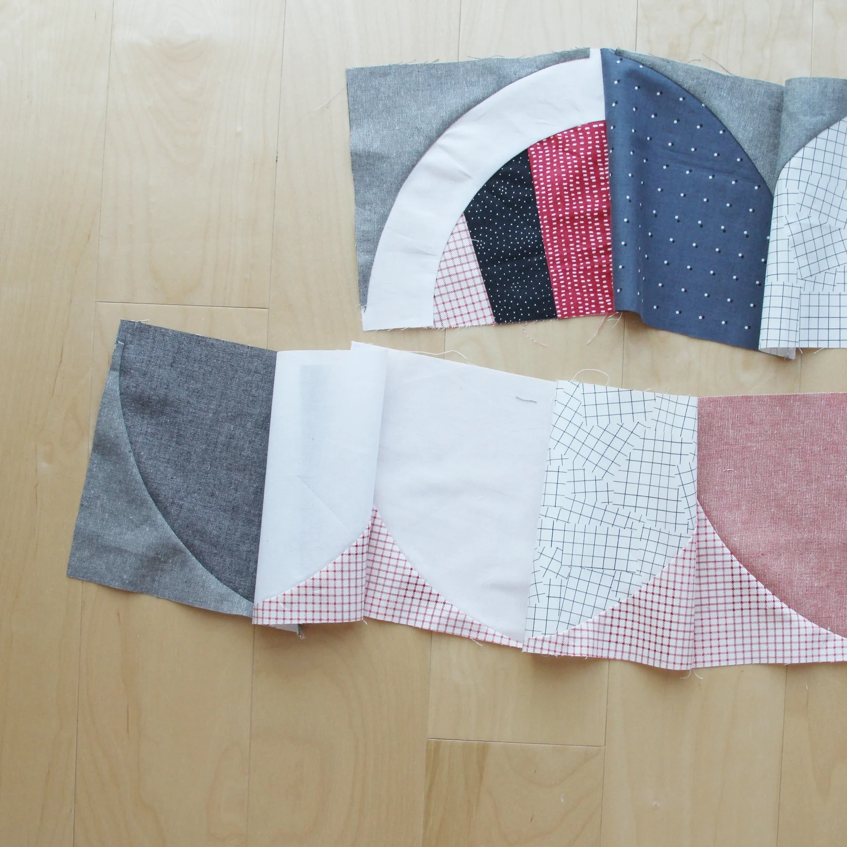 08, 09, and 10 Join blocks. Press seams. Repeat A LOT