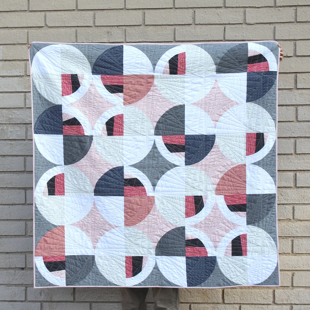 CAPITOL 52 x 51 | 2018, Quilt 016 Modern Fans by Suzy Quilts
