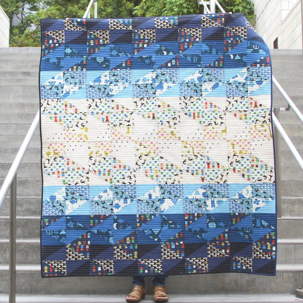 ZUMA 53 x 58 | 2018, Quilt 014 Dusk to Dawn by Then Came June