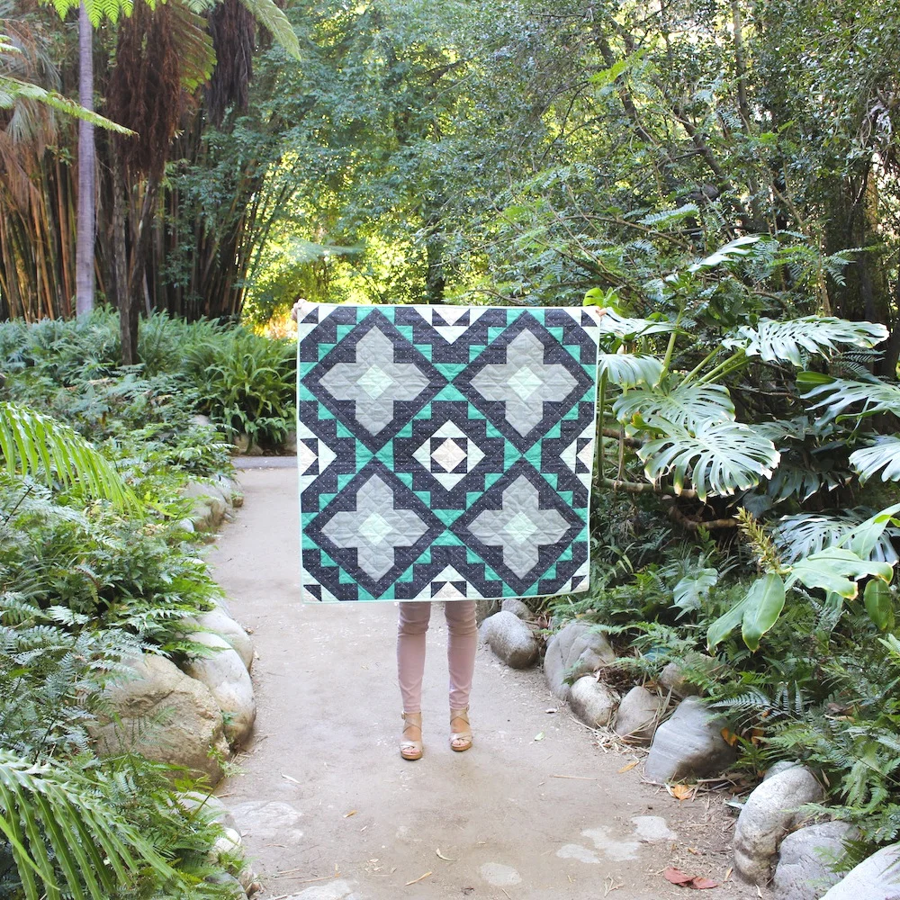PACIFIC PALISADES 37 x 37 | 2018, Quilt 017 Spruce Woods by The Blanket Statement Quilt Co.